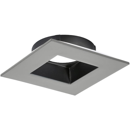 Brillantez 4 in. Square Trim Downlight for RLF-4115 Light Engine, Black BR3014375